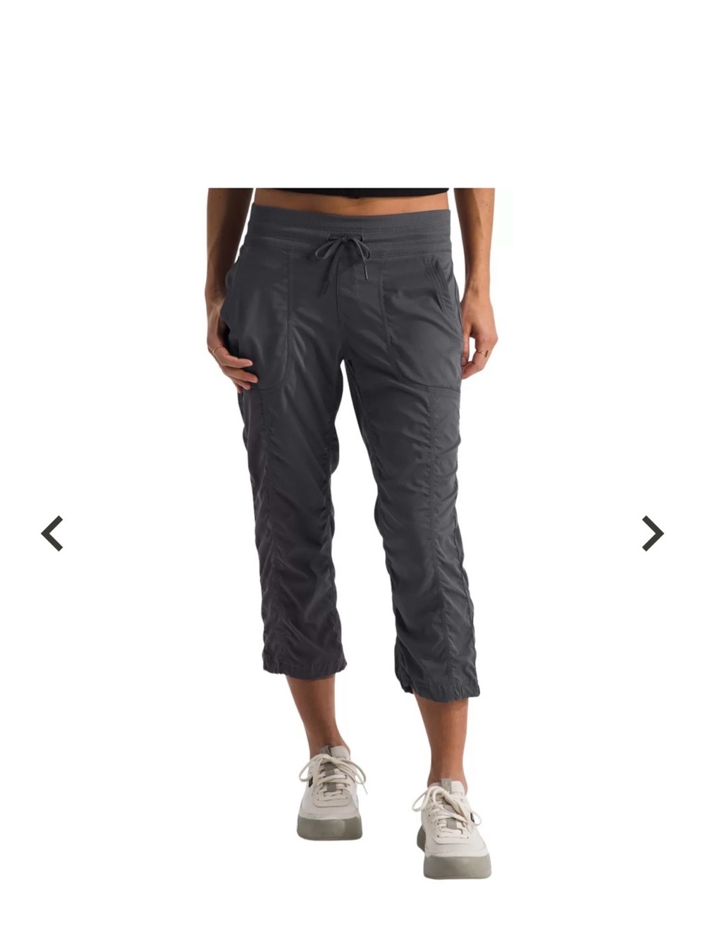 North Face Aphrodite 2.0 Water Resistant Drawstring Capri Pants- Charcoal XL